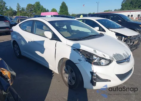 2016 Hyundai Elantra Se/Sport/Limited z USA, uszkodzony, nr VIN 5NPDH4AE3GH755197